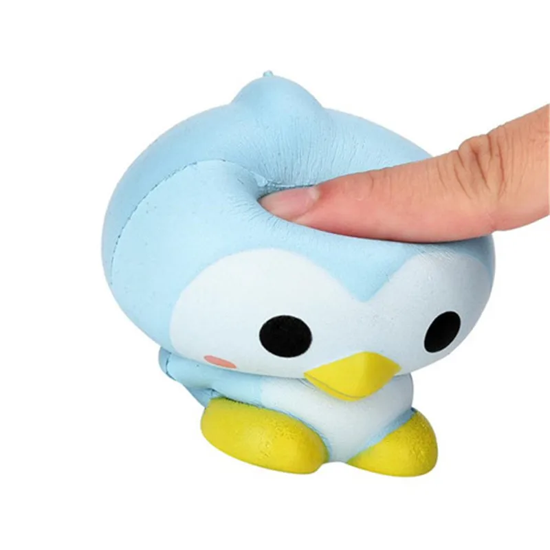 9 см милый пингвин мультфильм Ароматические squeeze toy Мягкое Очарование медленно