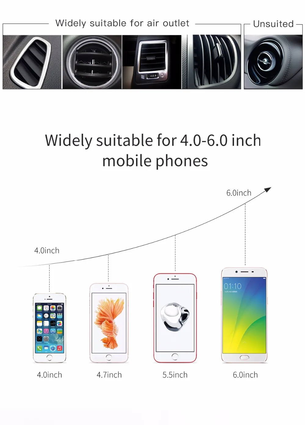 Автомобильный держатель для телефона Baseus для iPhone X 8, samsung, gps, мобильный телефон, 360 градусов, универсальная Магнитная подставка держатель на вентиляционное отверстие автомобиля