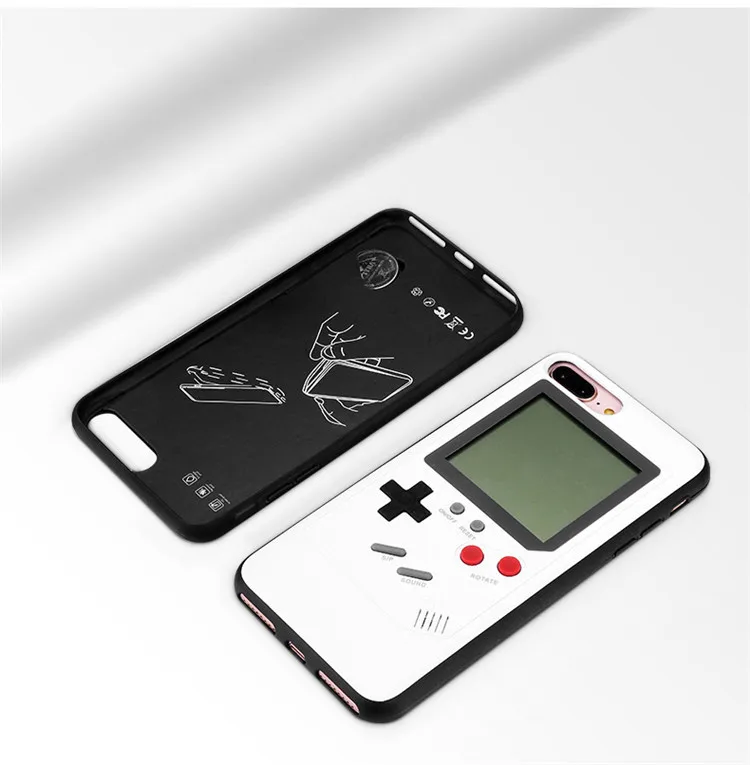 Чехол Gameboy для iPhone 7 ТПУ Ретро тетрис чехол для телефона для Apple iPhone X 6 6s 8 6/6s Plus чехол для телефона игровой чехол для телефона