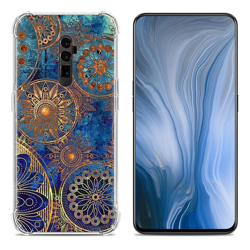 Capas для OPPO Reno 10X Zoom чехол силиконовый с принтом мягкий TPU Z Fundas Прозрачный Бампер Coque