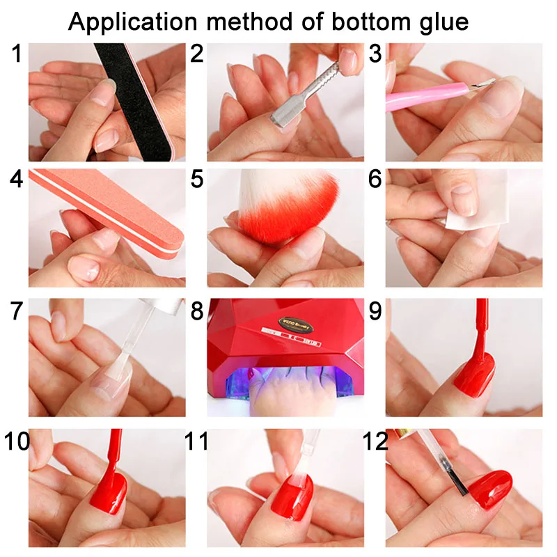 1 бутылка УФ-гель для ногтей длинный прочный верх/Базовое покрытие отмачиваемый