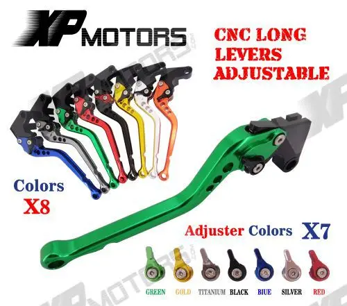 CNC длинный тормозной рычаг сцепления для Кавасаки ZX 6R ZX636R ZX6 RR 2005 2006 ZX6R ZX6RR 05 06