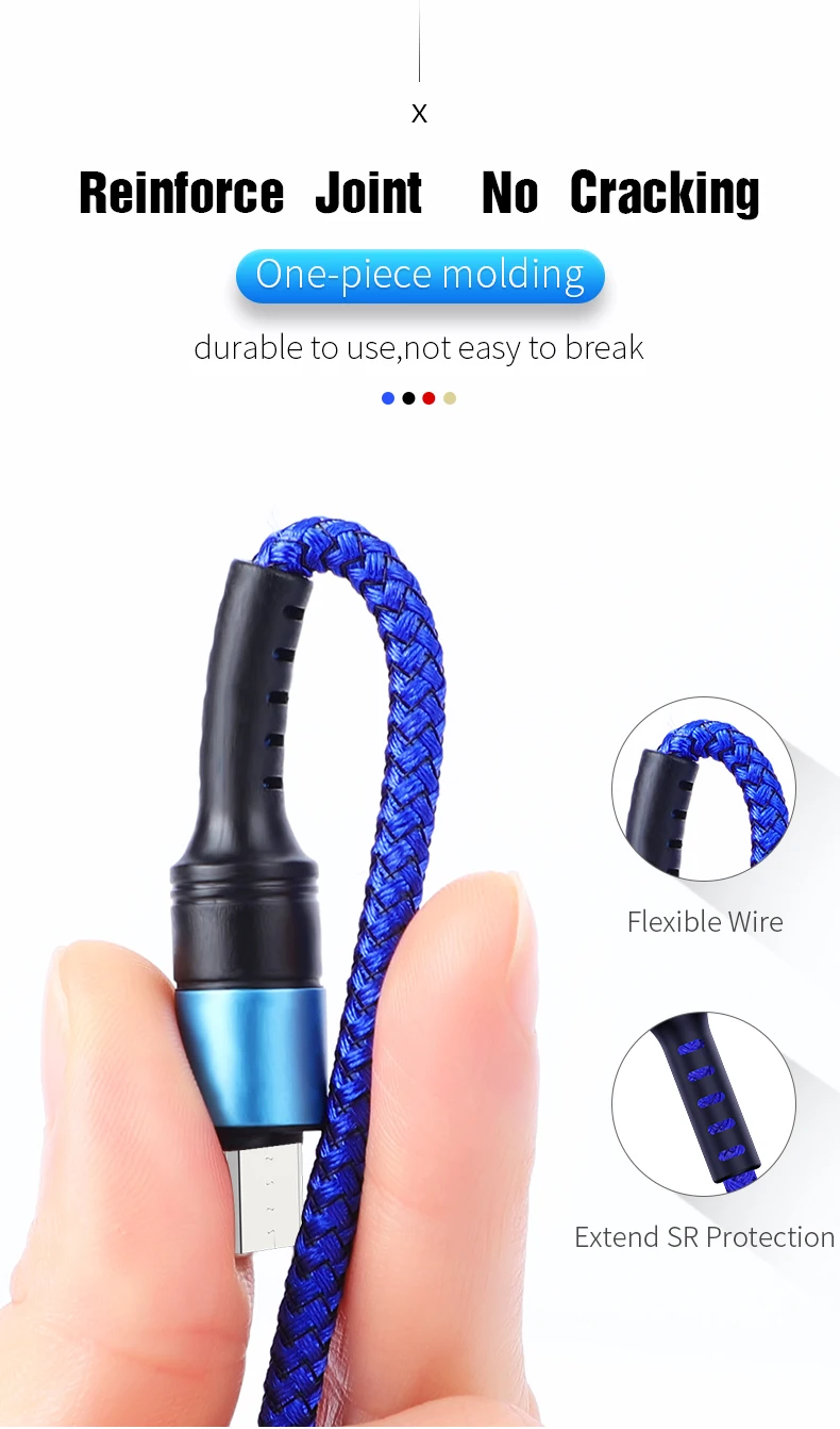 Hadinas 3A Micro USB кабель Быстрая зарядка Microusb мобильный телефон кабель для Xiaomi Redmi Note 6 5 samsung Android подарок провода моталки