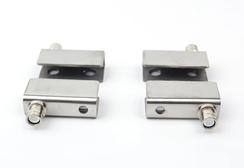 Набор шарниров для стеклянного винного шкафа с двойной дверью нержавеющая сталь