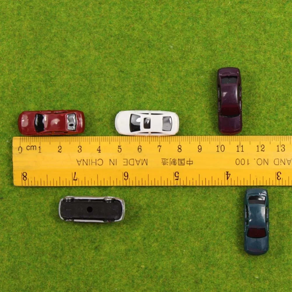 50 шт. Миниатюрные модели автомобилей 1:150 N масштабная модель поезда расположение пейзажей модели автомобилей C150