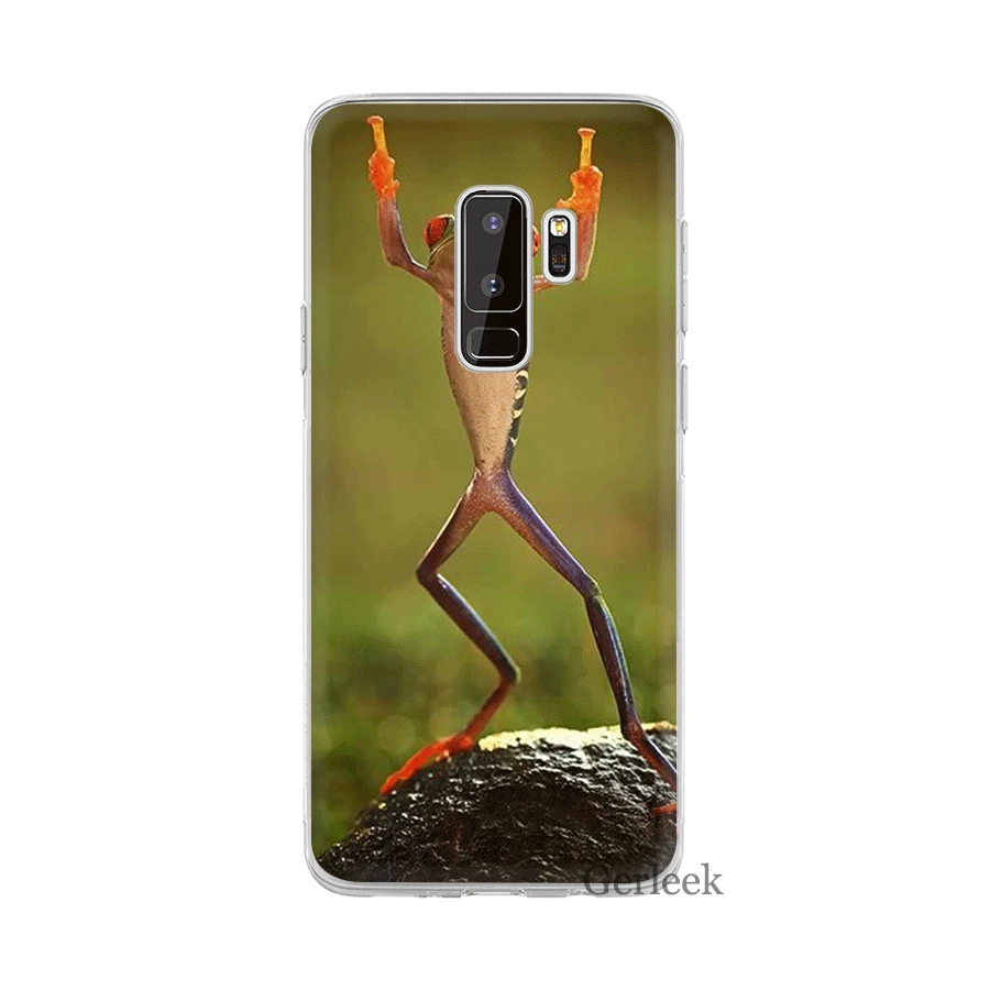 Чехол Desxz Frog для Samsung Galaxy S3 S4 S5 S6 S7 Edge S8 S9 S10 Plus S10e | Мобильные телефоны и аксессуары