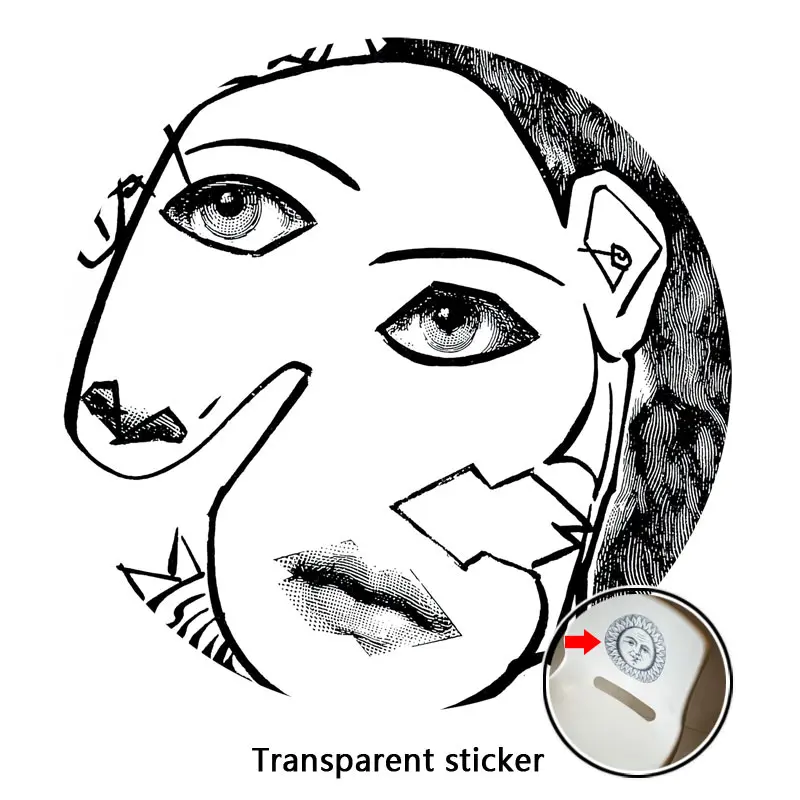 114 NO.113-140 дизайнерские обои Fornasetti, прозрачные наклейки на стену для украшения стен, гостиной, 1 шт - Цвет: 114