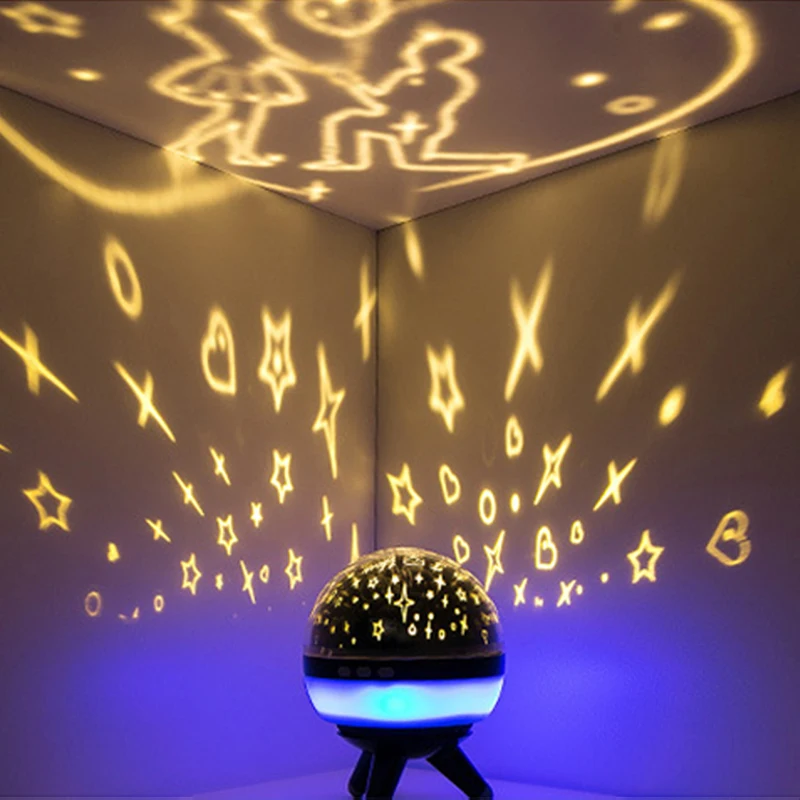 Звездное небо Звезда проектор светодиодный светильник ночник вращающийся океан