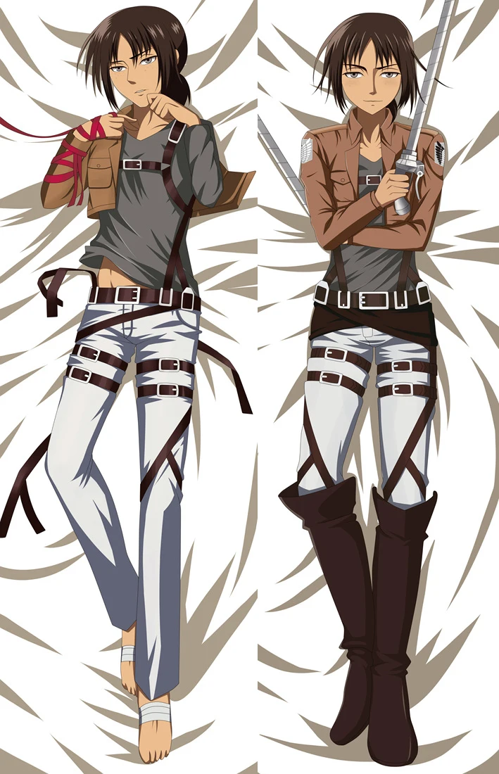 Обновление Аниме Shingeki no Kyojin атака на Титанов Eren Jaeger Ackerman Levi Ymir Подушка «Dakimakura» чехол обнимающий тело наволочка - Цвет: 68017