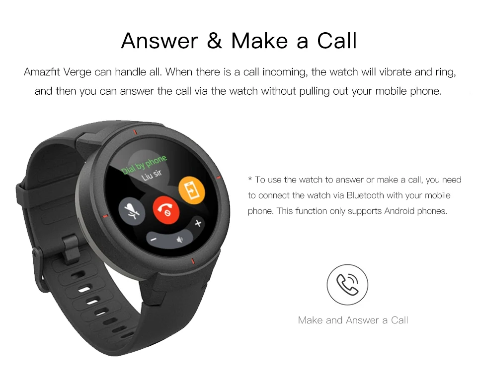 Глобальная версия Hua mi AMAZFIT Verge 3 gps умные часы IP68 AMOLED экран ответ на звонки умные часы мульти спортивные для mi 8