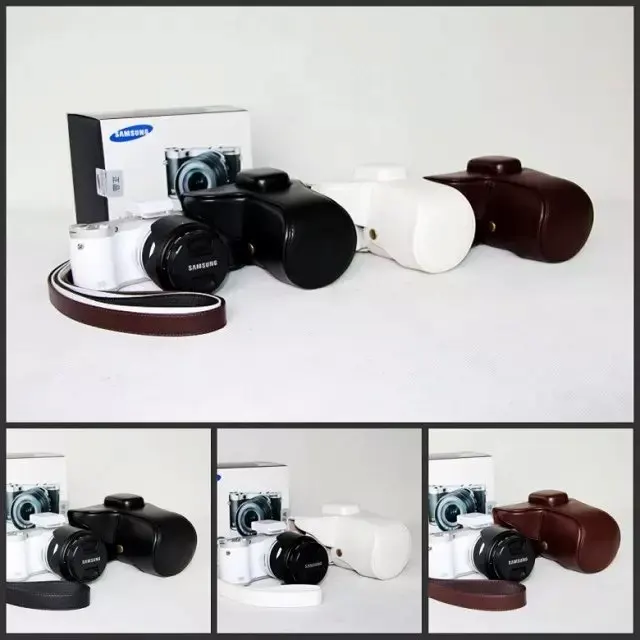 Винтажная кожаная сумка для камеры Samsung NX300 чехол с плечевым ремнем из