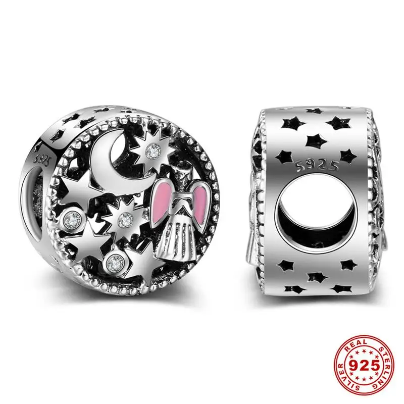 sky charm DALARAN 925 пробы серебро CZ прозрачные губы Любовь Подвеска с поцелуем Шарм для женщин модные подвески для изготовления украшений Braclelet& ожерелье - Цвет камня: sky charm