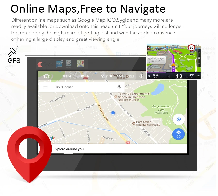 " Android8.1 автомобиля радио gps навигации Мультимедиа стерео головного устройства для Chevrolet Spark Авто Видео Аудио плеер 2 г