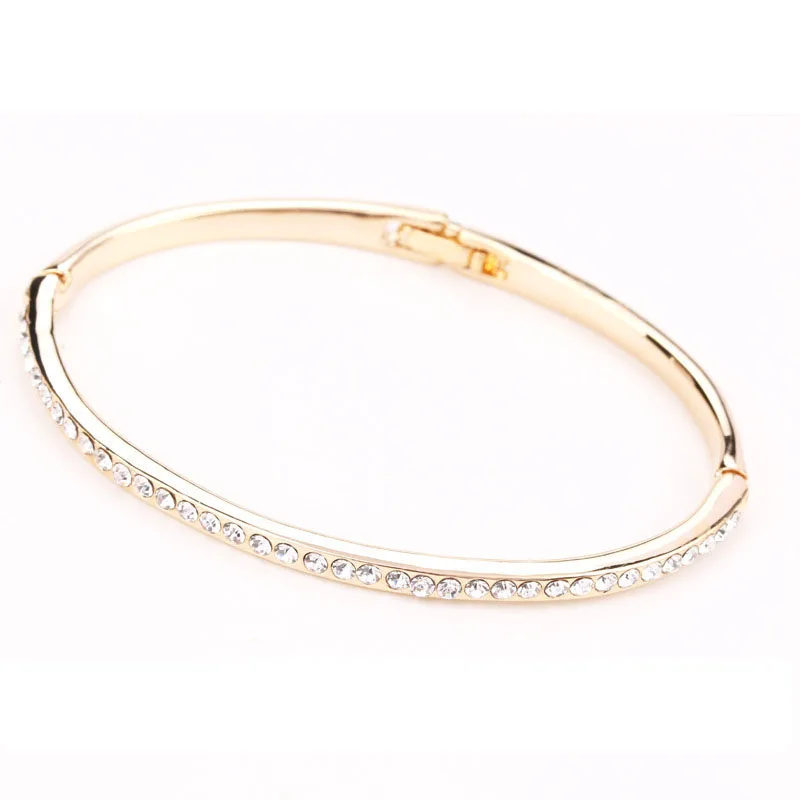 BGG New Elegant Women Bangle Wristband Crystal Bracelet Cuff Bling Lady Gift Bracelets &amp Bangles | Украшения и аксессуары