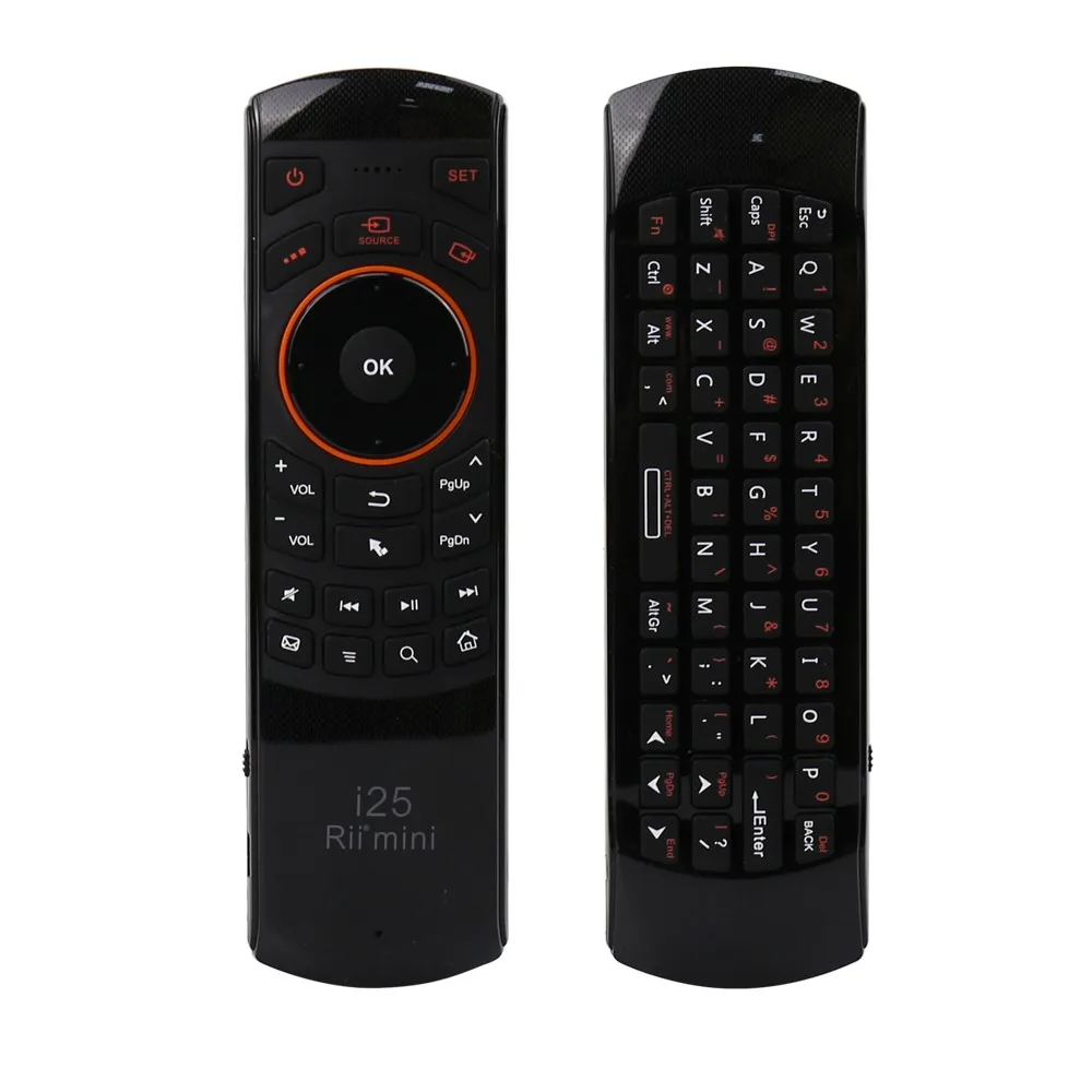Оригинальная Беспроводная мини клавиатура Rii i25 2 4 ГГц Air Fly Mouse с ИК пультом