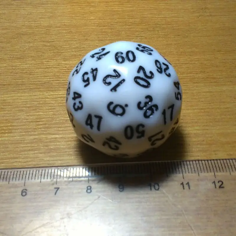 Бесплатная доставка Новый уникальный Игральная кость 1 шт. 60 Односторонний Для