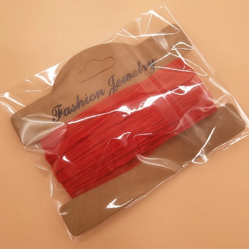 Лента шифоновая Прозрачная Кружевная шириной 3 мм 20 метров | Ленты