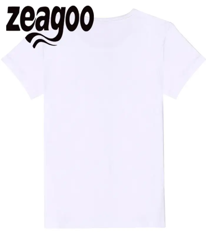 Zeagoo рукавом Повседневное шеи экипажа Slim Fit мягкие короткие Для женщин футболка