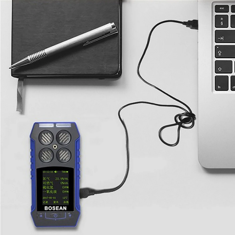 4 в 1 O2 H2S CO анализатор горючих газов кислородный моноксидный газ монитор детектор