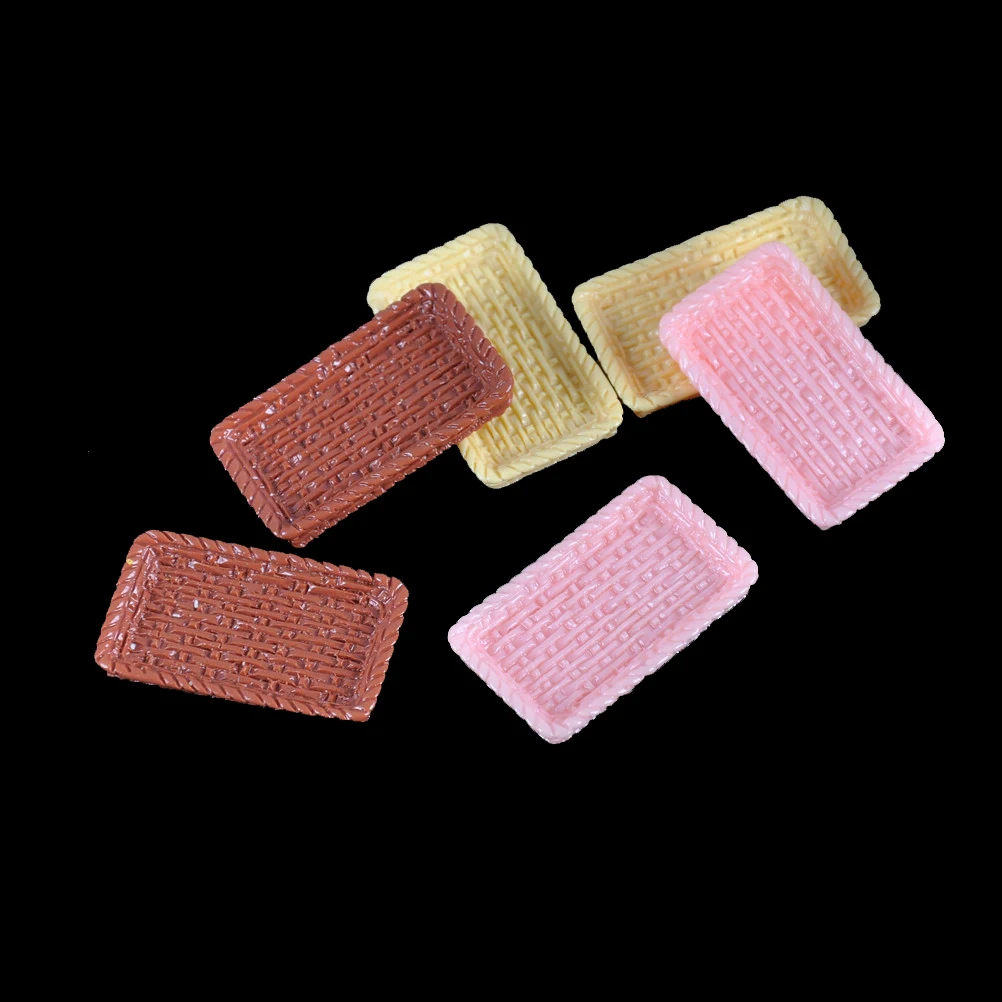 Новые 2 шт./лот 35*20 мм Мини белые тарелки кукольный домик миниатюрная тарелка для