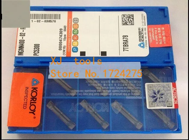 Free Shipping 10PCS MGMN400-02-R PC5300 two-headed CNC cutting carbide coating Turning insert for Grooving Holder MGEHR &amp MGIVR |