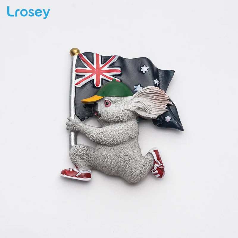 Koala Flag 3D Животные магнит на холодильник сувенир кошка магниты с собаками для холодильников для украшения дома аксессуары коала магниты на холодильник - Цвет: Koala Flag