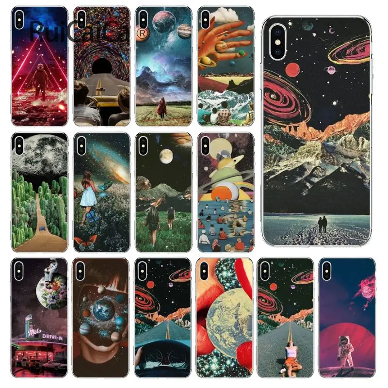 Чехол для телефона Ruicaica Trippy Art эстетическое пространство Астронавт Apple iPhone 8 7 6 6S
