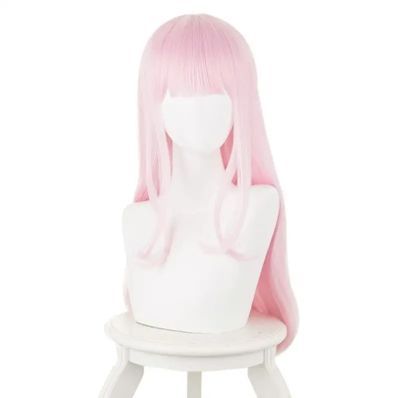 

Kaguya-sama Love Is War Chika Fujiwara Cosplay Wig for Women Girl's Synthetic Hair 60cm Long Straight Anime Cos Party Wig Pink