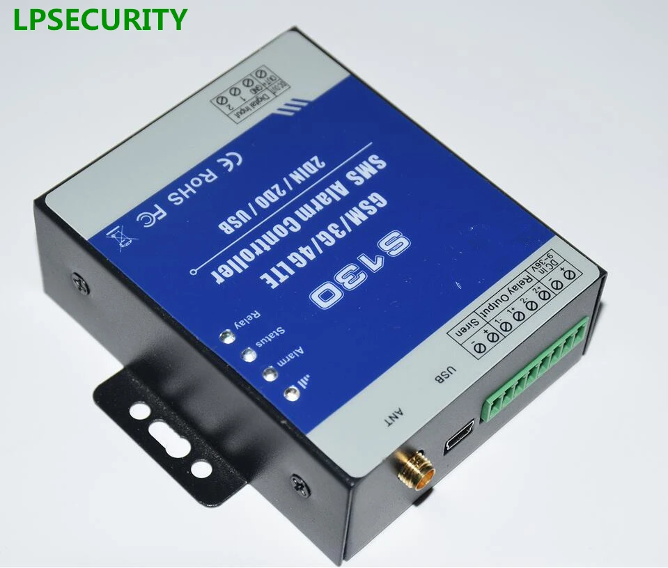 Пульт дистанционного управления LPSECURITY S130 с SMS система сигнализации 2 DIN DOUT RTU