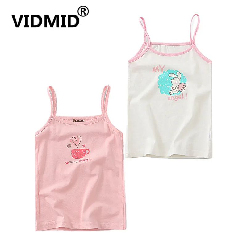 VIDMID/Детские майки; футболки; майки для маленьких девочек; хлопковые майки без рукавов для девочек; детская одежда с цветочным рисунком; 4086 03