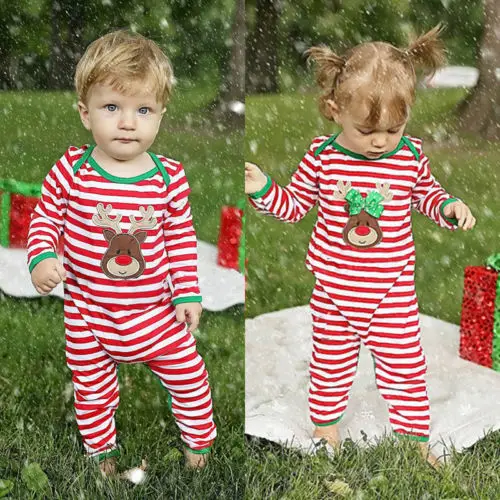 Emmababy стандартная Пижама унисекс Одежда для младенцев мальчиков девочек