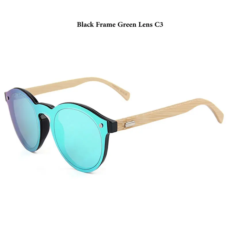 Деревянные солнцезащитные очки в стиле ретро мужские бамбуковые брендовые