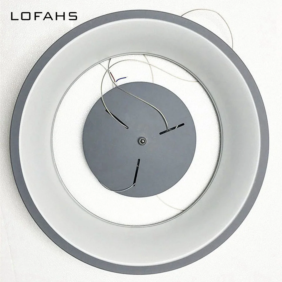 LOFAHS ronda candelabros con círculos lámpara colgante de aluminio candelabros de iluminación LED bar mesa de comedor Oficina sala de reunión