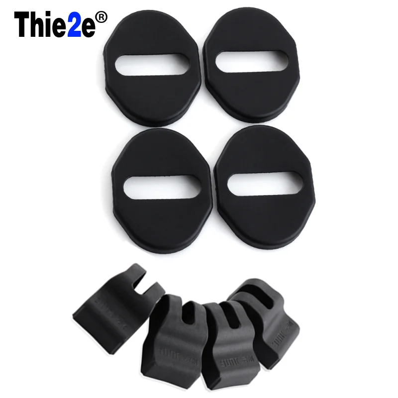 Стайлинг автомобиля отделка дверного замка чехлы для защита от дверных пробок