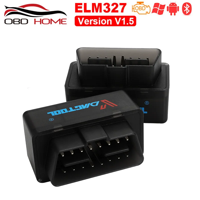 Автомобильные аксессуары Мини obd2 ELM327 Bluetooth V1.5 V2.1 для Android Крутящий момент OBD2
