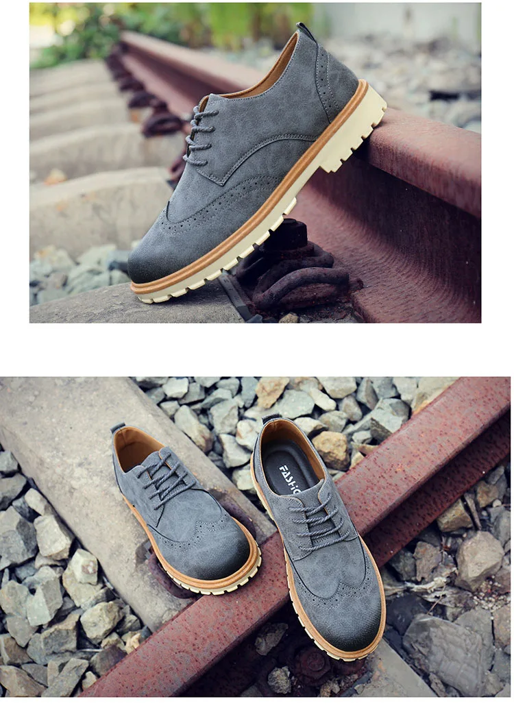 Brand Spring Suede Leather Men Shoes Oxford Casual Classic Sneakers For Male Comfortable Footwear