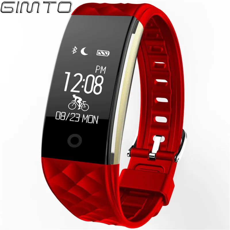 Gimto брендовая модная простота Часы Bluetooth SmartWatch Спорт Смарт сердечного ритма