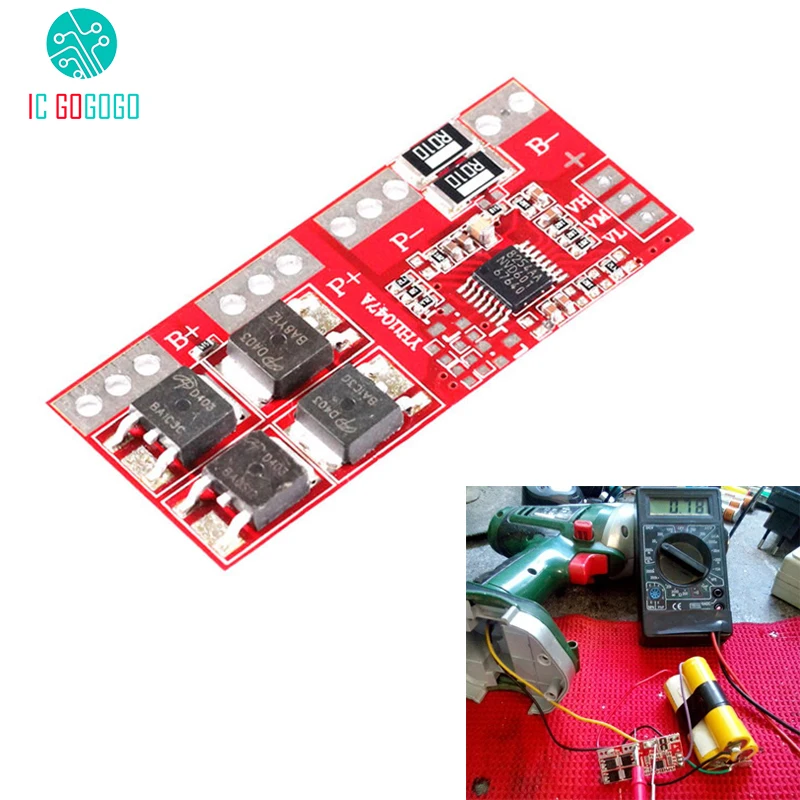 Плата защиты зарядного устройства 18650 для литий ионных и аккумуляторов модуль от