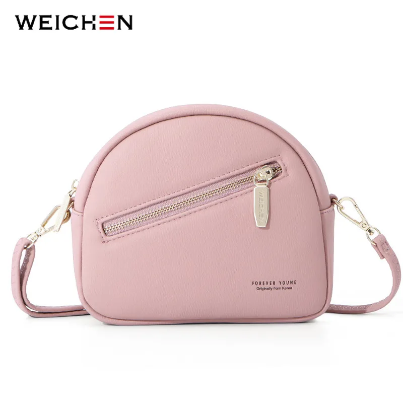 WEICHEN Shell, сумки-мессенджеры, женская модная маленькая сумка через плечо, женская сумка на плечо, женская сумка, полукруглый кошелек, новинка