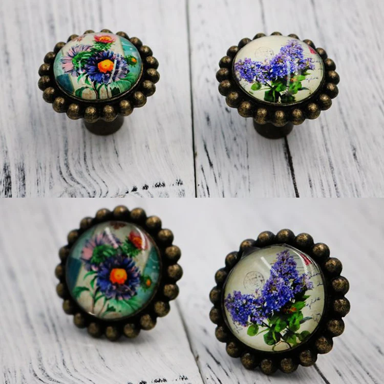 1 шт. винтажные ручки и из хрустального стекла роскошные дверные для шкафа с