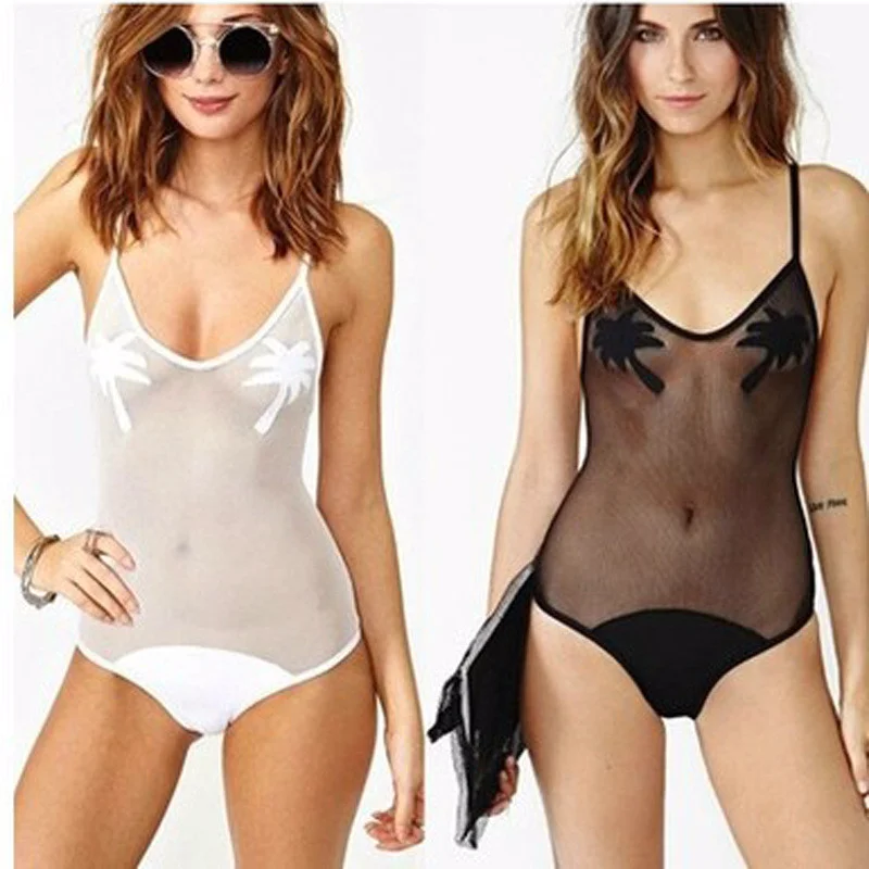 Плавание Цельный Костюмы Сиамские Купальник Сексуальный Треугольник