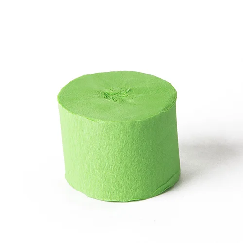 light green Большая! 25 М длинные крепированная бумага серпантин Гирлянда Свадебные украшения Дети День рождения радуга вечерние принадлежности для душа ребенка - Цвет: light green