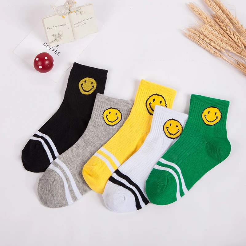 Носки для маленьких мальчиков 5 пар Детские осенне-зимние носки с рисунками