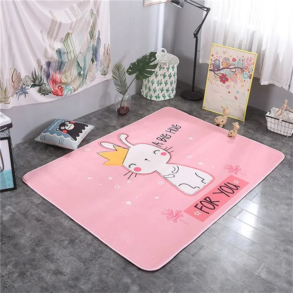 rabbit Детские коврики для игр с рисунками животных из мультфильмов и букв; одеяло для пикника; ковер в скандинавском стиле для детской комнаты; домашний декор; реквизит для фотосессии; обучающая игрушка - Цвет: rabbit