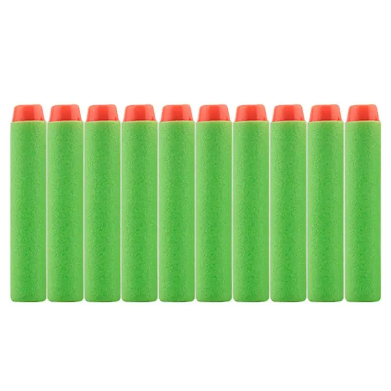 10pcs 10/50/100 шт для Nerf пулями, мягкими дырочку головы 7,2 см заправка игрушка дартс оружейные пули для Nerf серии бластеров детские игрушки для улицы - Цвет: 10pcs