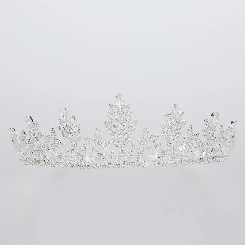 Tiaras And Crowns HADIYANA Hair Accessories Wedding Novel Geometric Design Elegant Luxury Women Zircon BC3582 Corona Princesa | Украшения и