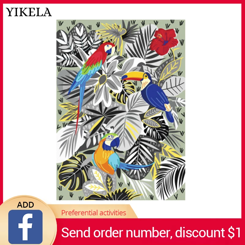 DIY 3D Алмазная вышивка птица полное алмазное сверло для квадратных отверстий