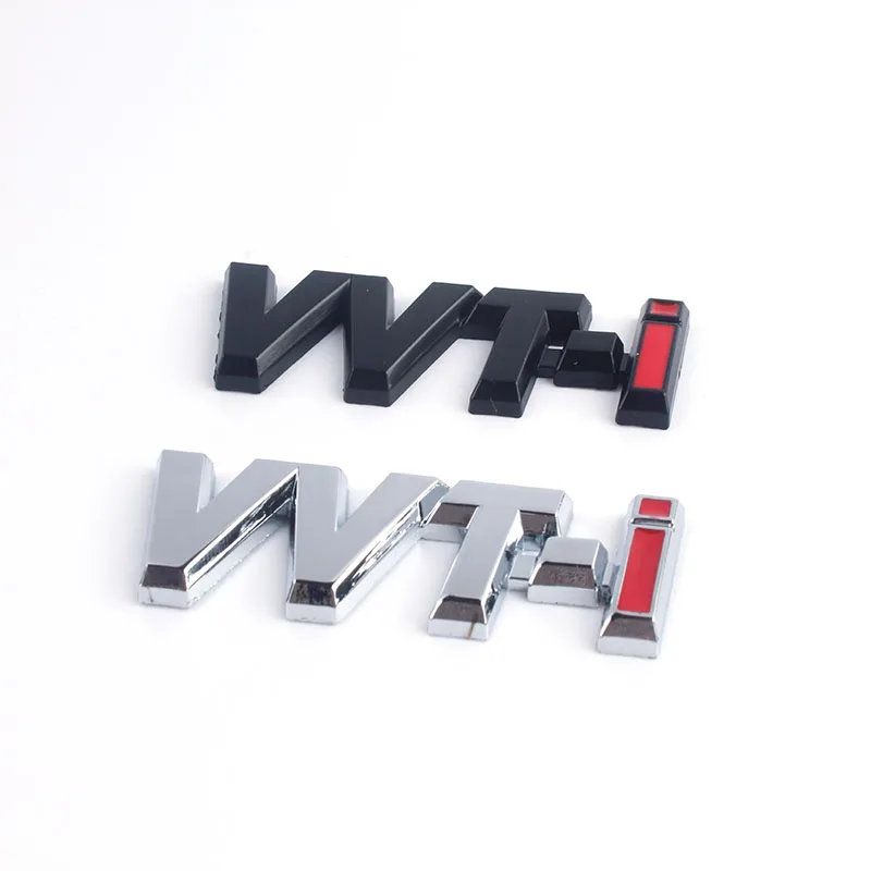 10x изменения фаз газораспределения-я VVTi логотип Серебристый Хром полоса стикер
