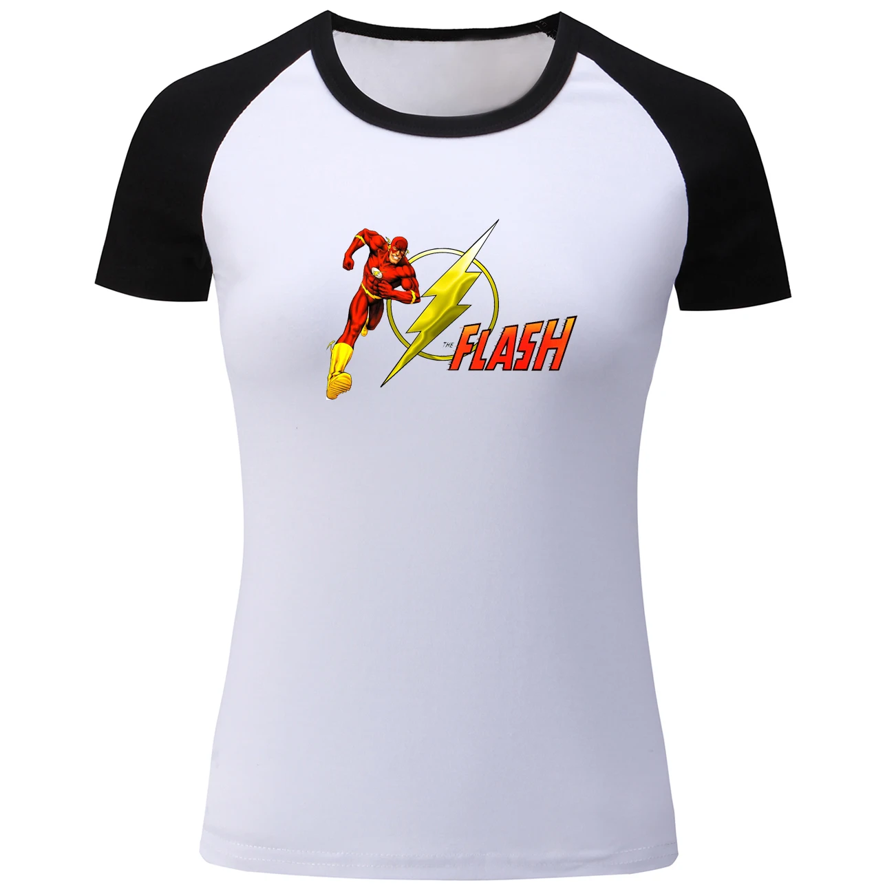 Футболка женская летняя хлопковая с коротким рукавом и принтом The Flash | Женская