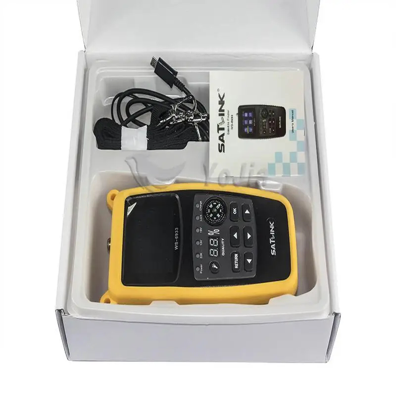 Satlink WS-6933 спутниковый искатель DVB-S2 FTA CKU полоса Satlink цифровой спутниковый искатель метр WS 6933